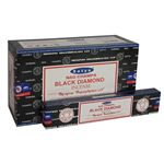 Satya Black Diamond Incense Sticks 15g Box of Twelve Special Offer